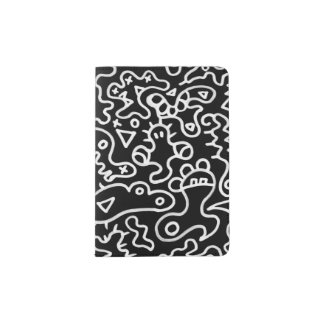 Black microbes passport holder