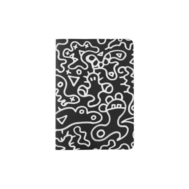 Black microbes passport holder (Front)