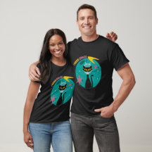 Black Mid Century Modern I Need Space Cat T-Shirt