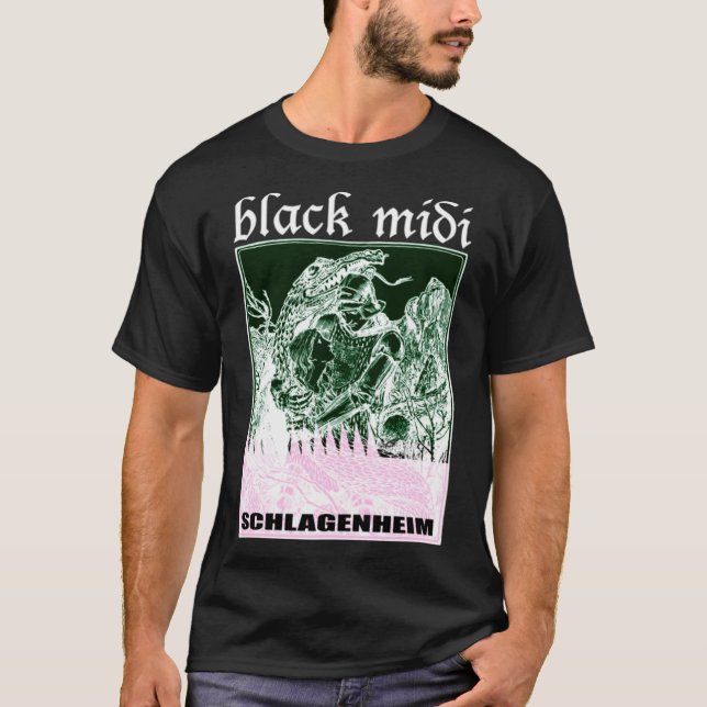 Black Midi Schlagenheim Essential T-Shirt (Front)