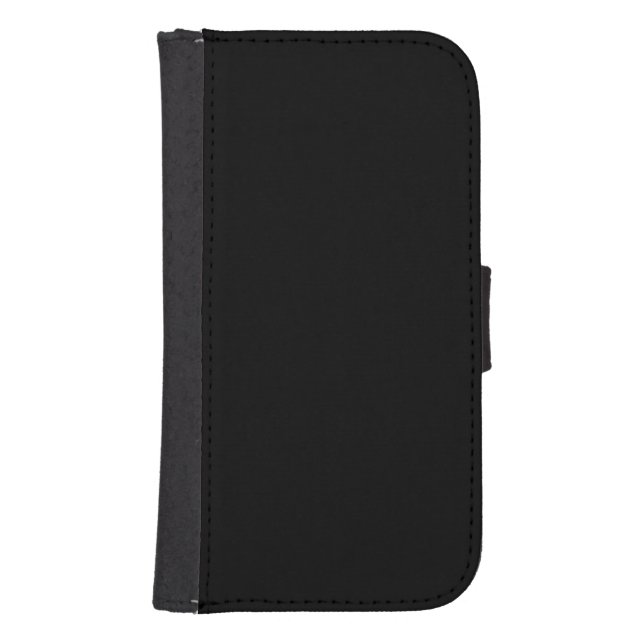 Black, Midnight Moss Wallet Case (Front)
