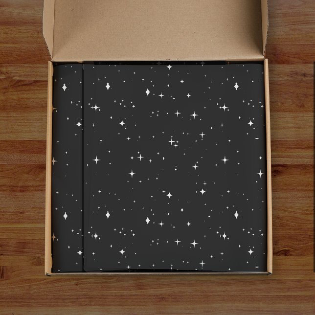 Black Midnight Night Sky Star Pattern Tissue Paper (Black Midnight Night Sky Star Pattern Tissue Paper
)