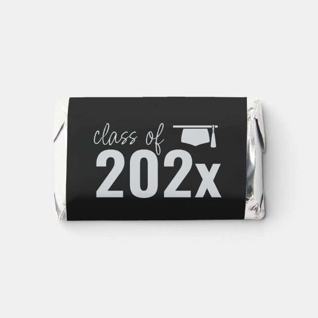 Black Mini Chocolate Graduation Party Favor (Front)