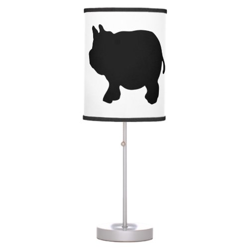 Black Mini Pig Table Lamp