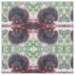 Black Miniature Poodle Fabric