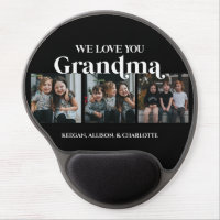 Black Minimal Retro We Love You Grandma 3 Picture