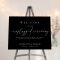 Black Minimal Unplugged Ceremony Wedding Sign