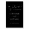 Black Minimal Wedding Welcome Sign