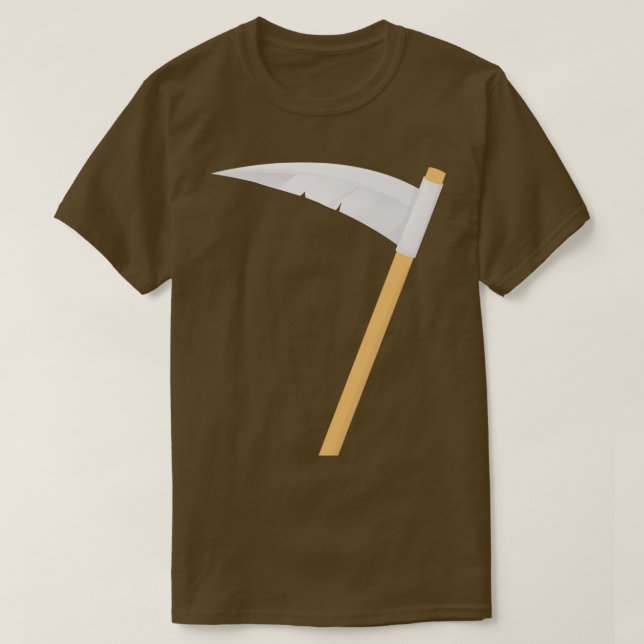 Black Minimalist Axe Horror Halloween 3 T-Shirt (Design Front)