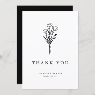 25 Black & White Thank You Cards for Small Business, We Appreciate You  Supporting My Business Custom…See more 25 Black & White Thank You Cards for