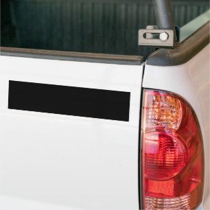 Black Minimalist Bumper Sticker   Bold Style