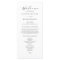 Black Minimalist Dainty Script Wedding Ceremony