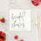 Black Minimalist Handwritten Script Bridal Shower