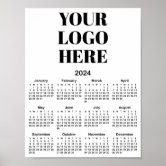 Ping Pong 2024 Calendar Poster, Zazzle