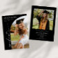 Black Minimalist Photo Arch Graduation Party Invitation