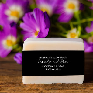 Black Minimalist Soap Belly Band