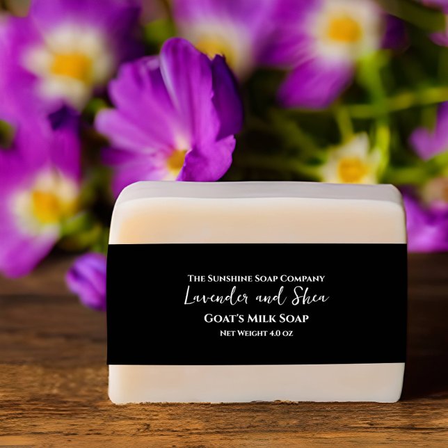 Black Minimalist Soap Belly Band (Creator Uploaded)