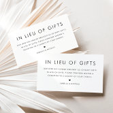 Kids Birthday Donation In Lieu of Gifts Enclosure Card