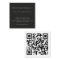 Black Minimalist Wedding Website QR Code Enclosure