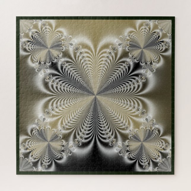 Black Mirror Fractal Jigsaw Puzzle (Horizontal)