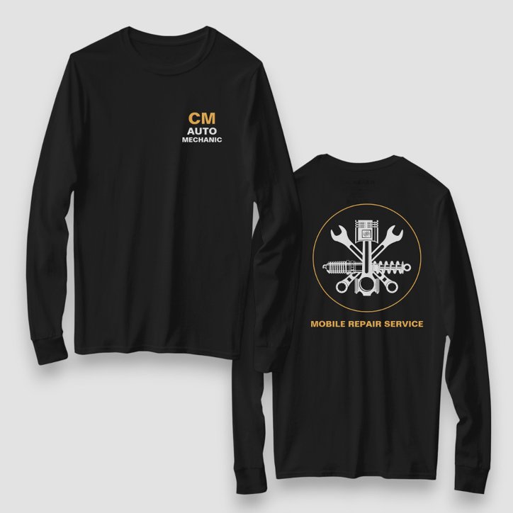 Black Mobile Mechanic Auto Repair Services T Shirt
