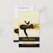 Black Mockingbird Beauty Spa  Hairdryer Appointment Card (Front/Back)