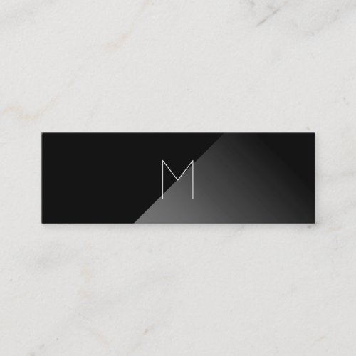 Black Modern an Abstract Mini Business Card