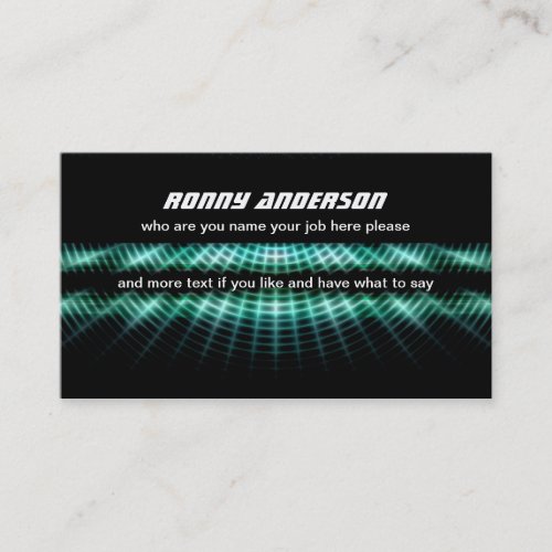 black modern business card