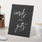 Black Modern Cards and Gifts Wedding Table