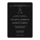 Black Modern Catholic Wedding Invitations QR code