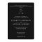Black Modern Catholic Wedding Invitations QR code