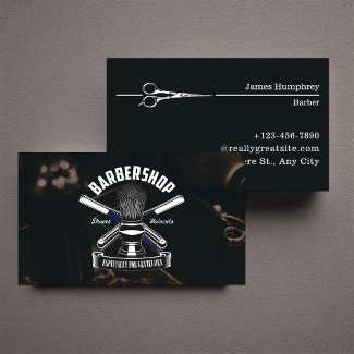 Black Modern Classic Hair Stylist Barbershop