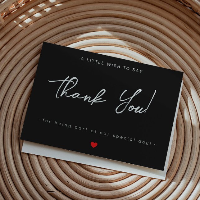 Black Modern Flat Business Thank You Card (Creator Uploaded)