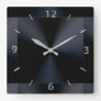 Black Modern Metallic Wall Clock