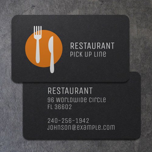   Black Modern Minimal Logo Sushi Asian Restaurant Business Card