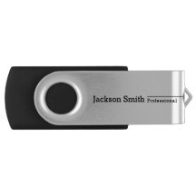 Black modern minimalist personalized name