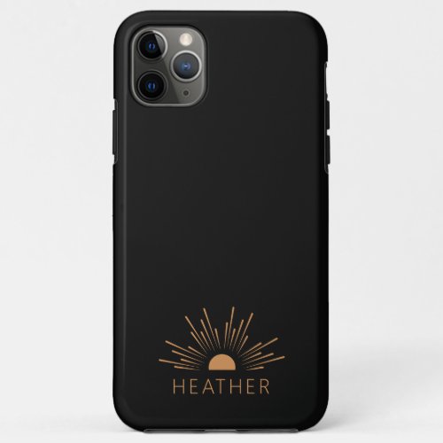 Black Modern Minimalist Phone Case