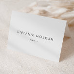 Black Modern Minimalist Wedding Place Card<br><div class="desc">Elevate your wedding reception with our customizable wedding place cards, designed to add a personal touch to your special day. They feature modern minimalist typography and a heart accent. Add your guests' names, the wedding date or a special message. Transform your reception tables into a stunning display of personalization and...</div>