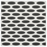 Black Modern Oval at Emporiomoffa Fabric