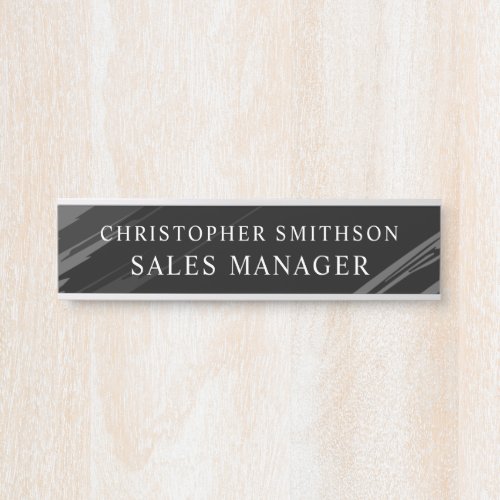  Black Modern Professional Plate Changeable Office Door Sign