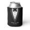 Black Modern Script Personalized Groomsmen Can Coo