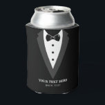 Black Modern Script Personalized Groomsmen Can Coo Cooler<br><div class="desc">Black Modern Script Personalized Groomsmen Can Cooler</div>