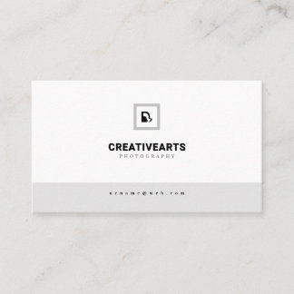 Black Modern Serif Typography Minimalist Business  Card