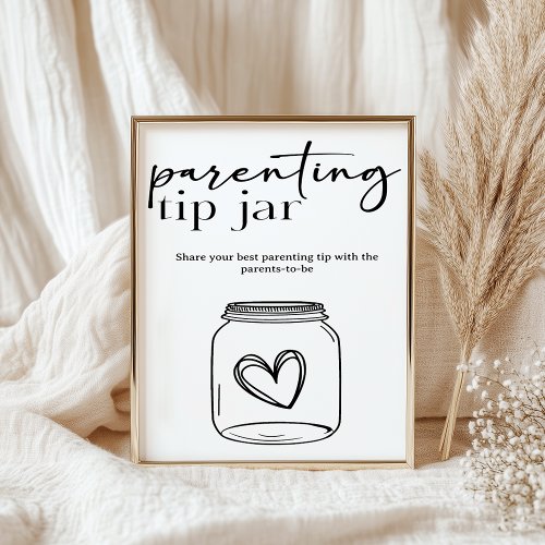 Black Modern Simple Script Baby Parenting Tip