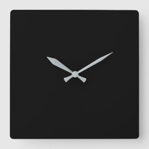 Black Modern Square Wall Clock