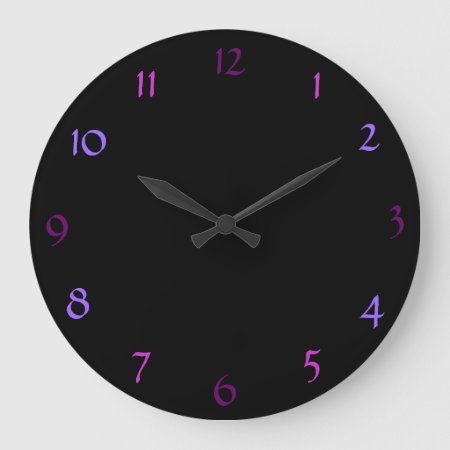 Black Modern Wall Clock