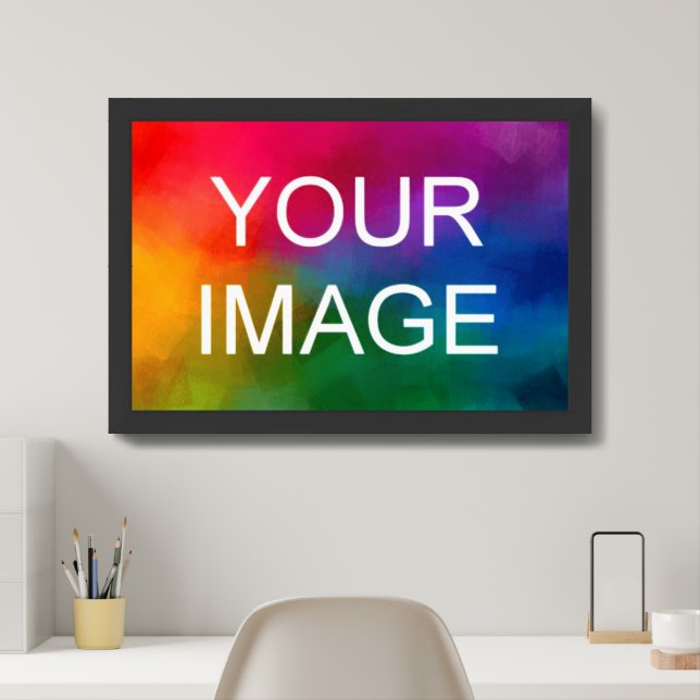 Black Modern Wood Frame Best Create Your Own Framed Art (Home Office)