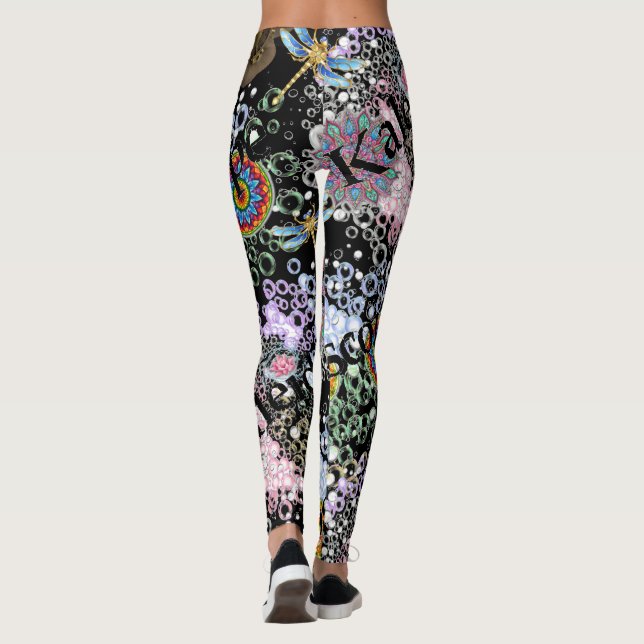 Black Molasses Milkshake Leggings (Back)