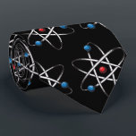 Black Molecule Atom Pattern Teacher Science Neck Tie<br><div class="desc">This cute atom molecule pattern is great for the scientist,  teacher,  or science lover in your life.</div>