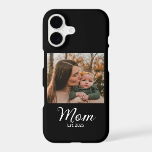 Black Mom Established Script Photo iPhone 17 Case